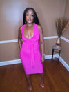 Yours Truly Dress- Hot Pink